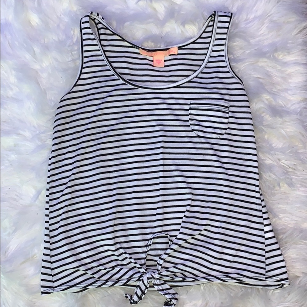 Black & White Striped Top